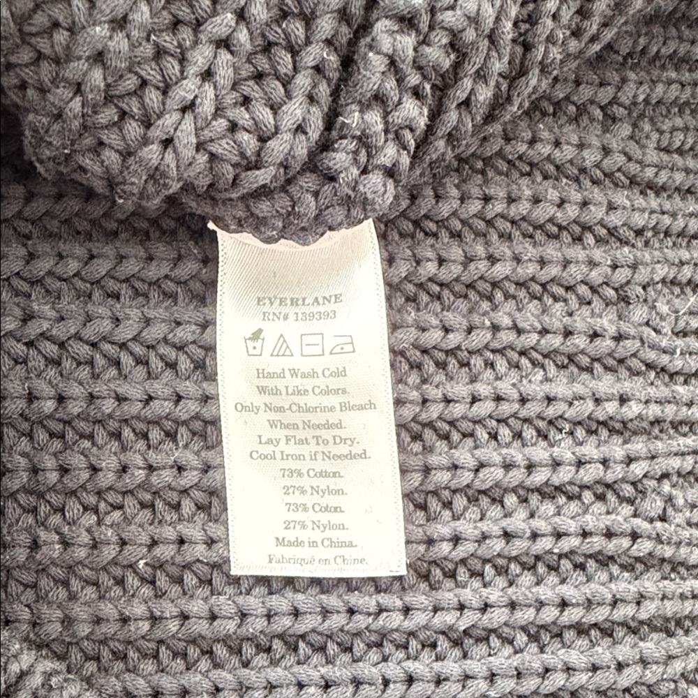 Everlane Black Ribbed Knit Sweater - Picture 3 of 5